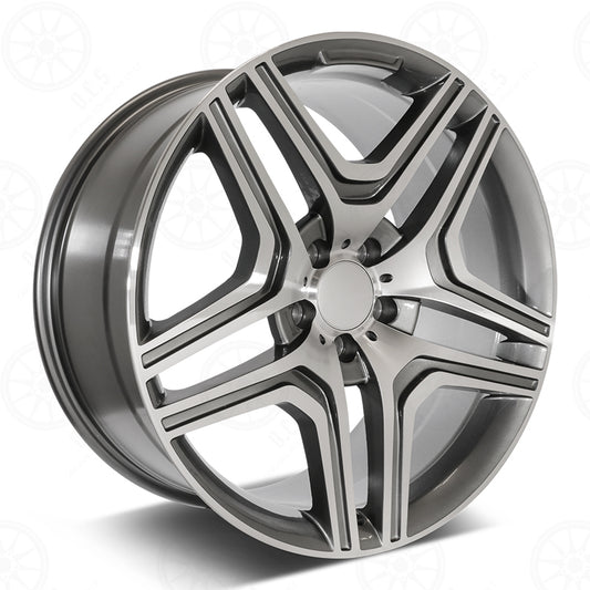 SDTW WHEELS GL63 STYLE RM31 - MACHINED FACE/GUNMETAL OUTLINE