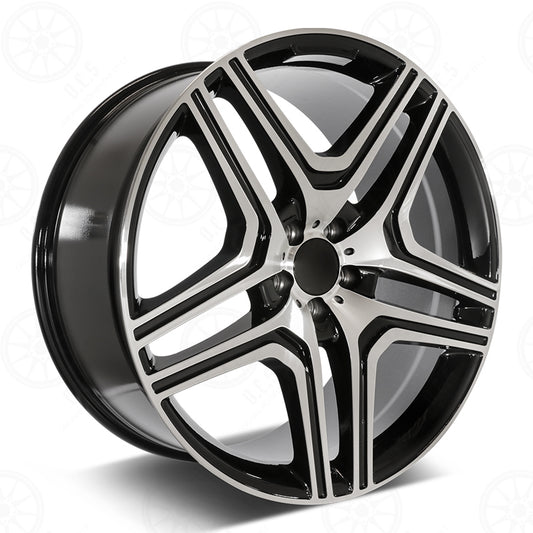 SDTW WHEELS GL63 STYLE RM31 - MACHINED FACE/BLACK OUTLINE