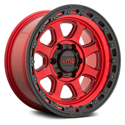 KMC WHEELS - KM548 Chase Candy Red / Black Lip