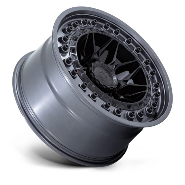 BLACK RHINO - Alpha BR008 Matte Black / Gunmetal Lip