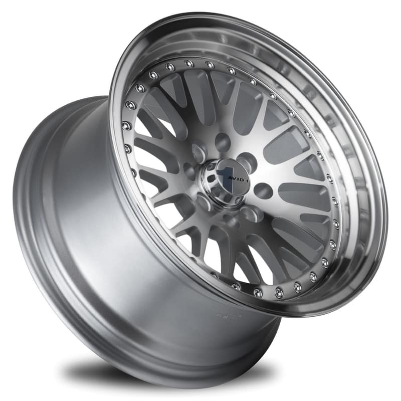 AVID1 WHEELS AV12 - Machined Silver | A refined and modern wheel with a machined silver finish, delivering a sleek and sophisticated appearance for any vehicle.