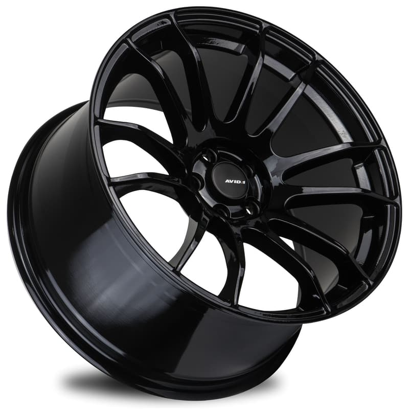 AVID1 WHEELS AV20 - Gloss Black | A sleek gloss black finish provides a bold and refined appearance, perfect for those seeking a modern and aggressive wheel design.