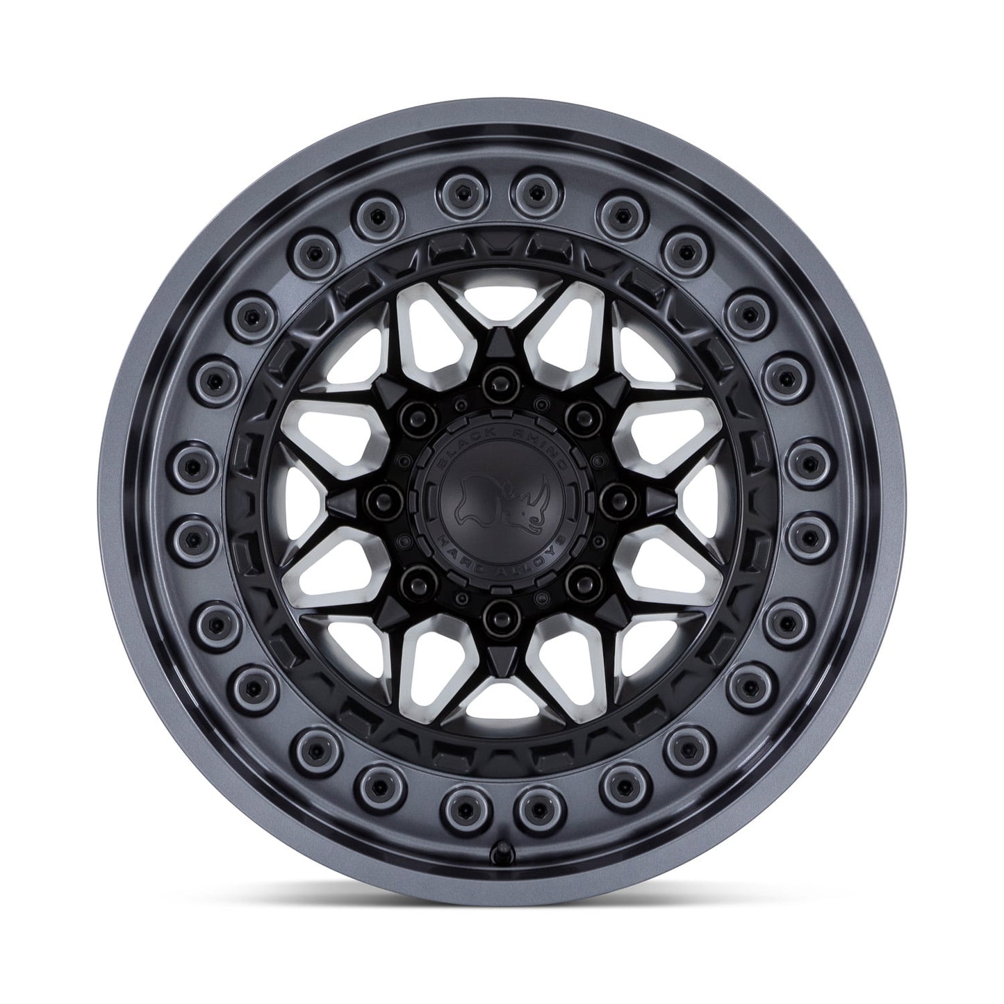 BLACK RHINO - Alpha BR008 Matte Black / Gunmetal Lip