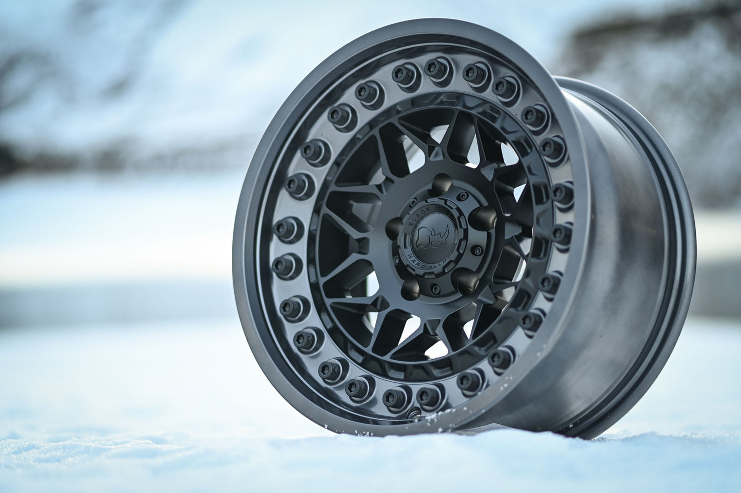 BLACK RHINO - Alpha BR008 Matte Black / Gunmetal Lip