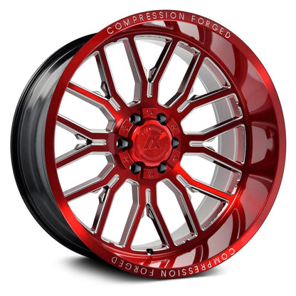 AXE Offroad AX6.2 Compression Candy Red Wheels | Bold & Durable Rims for Trucks & SUVs – High-Performance Off-Road Styling