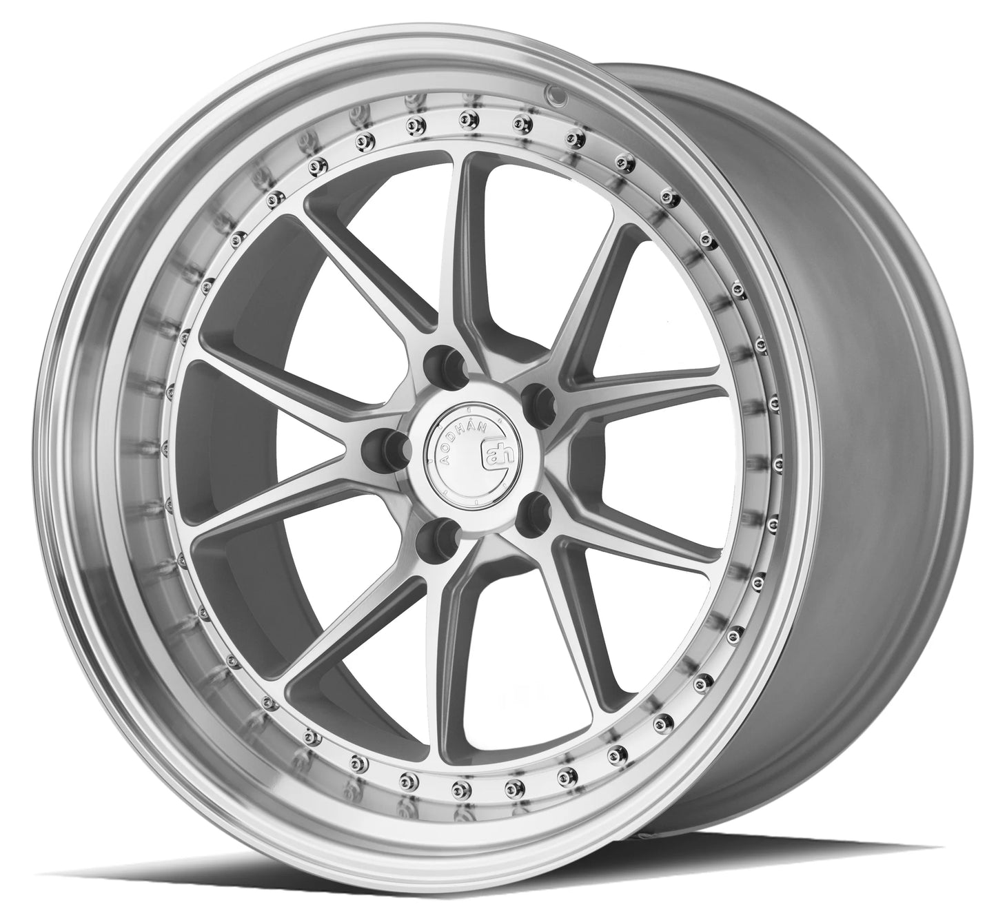 AODHAN WHEELS DS08 - Silver w/ Machined Face | Lightweight, Stylish, and High-Performance Wheels for Sport, Tuner & Luxury Cars