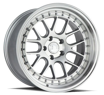 AODHAN WHEELS DS06 - Silver w/ Machined Face | Lightweight, Stylish, and High-Performance Wheels for Sport, Tuner & Luxury Cars