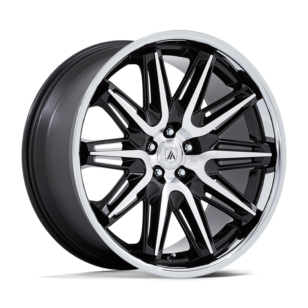 ASANTI WHEELS IMPERATOR - Gloss Black Machined w/ Stainless Steel Lip | Striking, Premium Wheels Crafted for Bold Style and Unmatched Performance