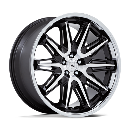 ASANTI WHEELS IMPERATOR - Gloss Black Machined w/ Stainless Steel Lip | Striking, Premium Wheels Crafted for Bold Style and Unmatched Performance