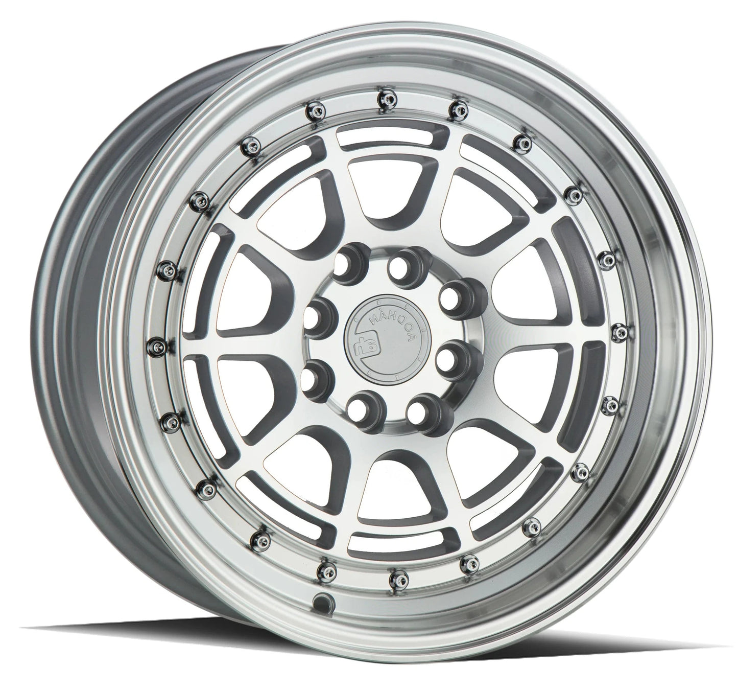 AODHAN WHEELS AH04 - Silver Machine Face | Elegant, Lightweight Wheels Designed for a Polished Look and Optimal Performance