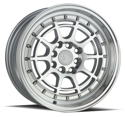 AODHAN WHEELS AH04 - Silver Machine Face | Elegant, Lightweight Wheels Designed for a Polished Look and Optimal Performance