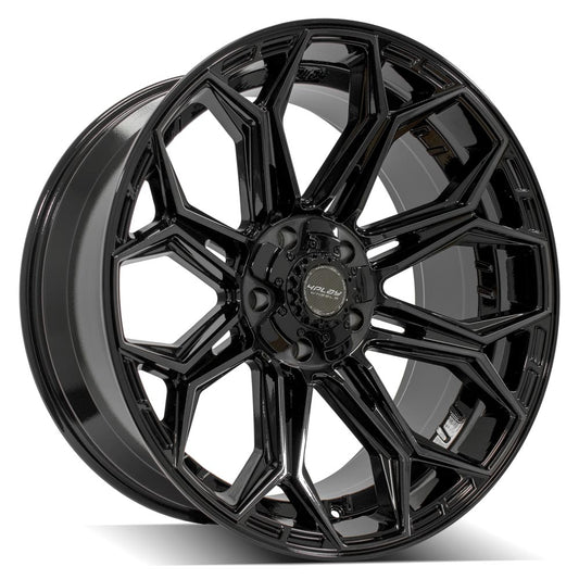 4PLAY WHEELS - 4P83 Gloss Black / Brushed Face & Tinted Clear