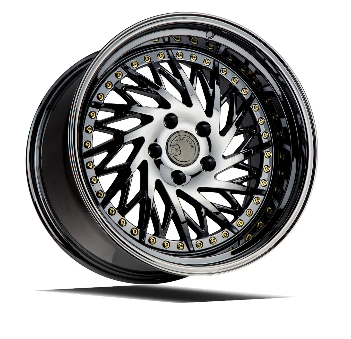 AODHAN WHEELS DS03 - Gold Vacuum | Luxurious Deep-Dish Performance Wheels for Sport, Tuner & Luxury Cars