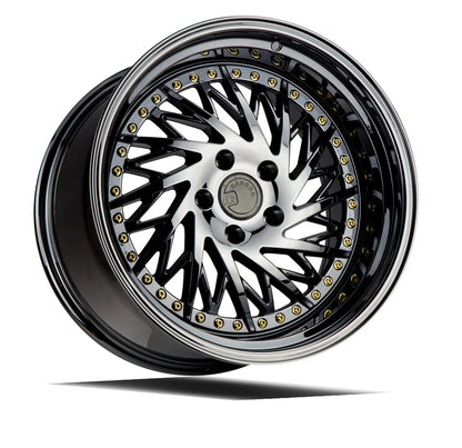 AODHAN WHEELS DS03 - Gold Vacuum | Luxurious Deep-Dish Performance Wheels for Sport, Tuner & Luxury Cars