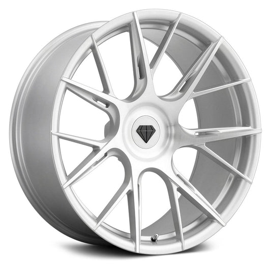 BLAQUE DIAMOND WHEELS - BD-F18 Silver / Brushed Face