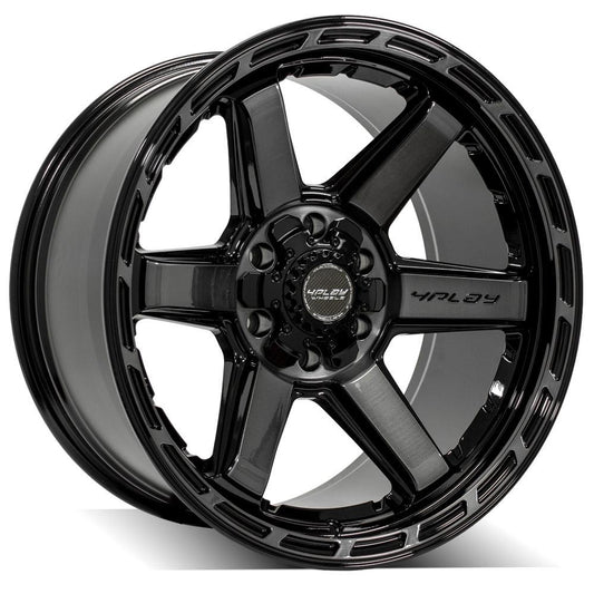 4PLAY WHEELS - 4P63 Gloss Black / Brushed Face & Tinted Clear