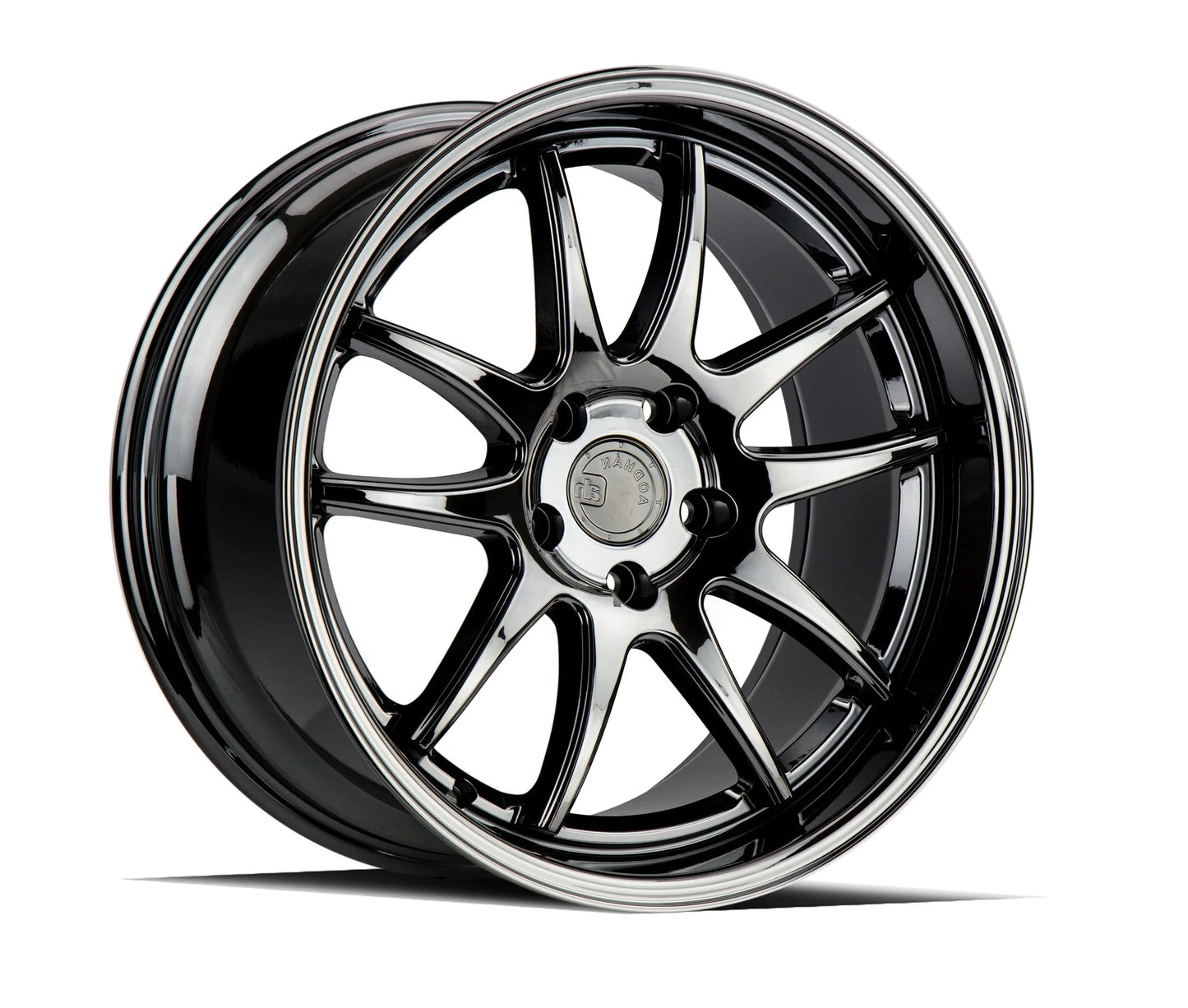 AODHAN WHEELS DS02 - Black Vacuum | Sleek Deep-Dish Performance Wheels for Sport, Tuner & Luxury Cars