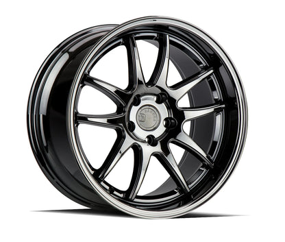 AODHAN WHEELS DS02 - Black Vacuum | Sleek Deep-Dish Performance Wheels for Sport, Tuner & Luxury Cars