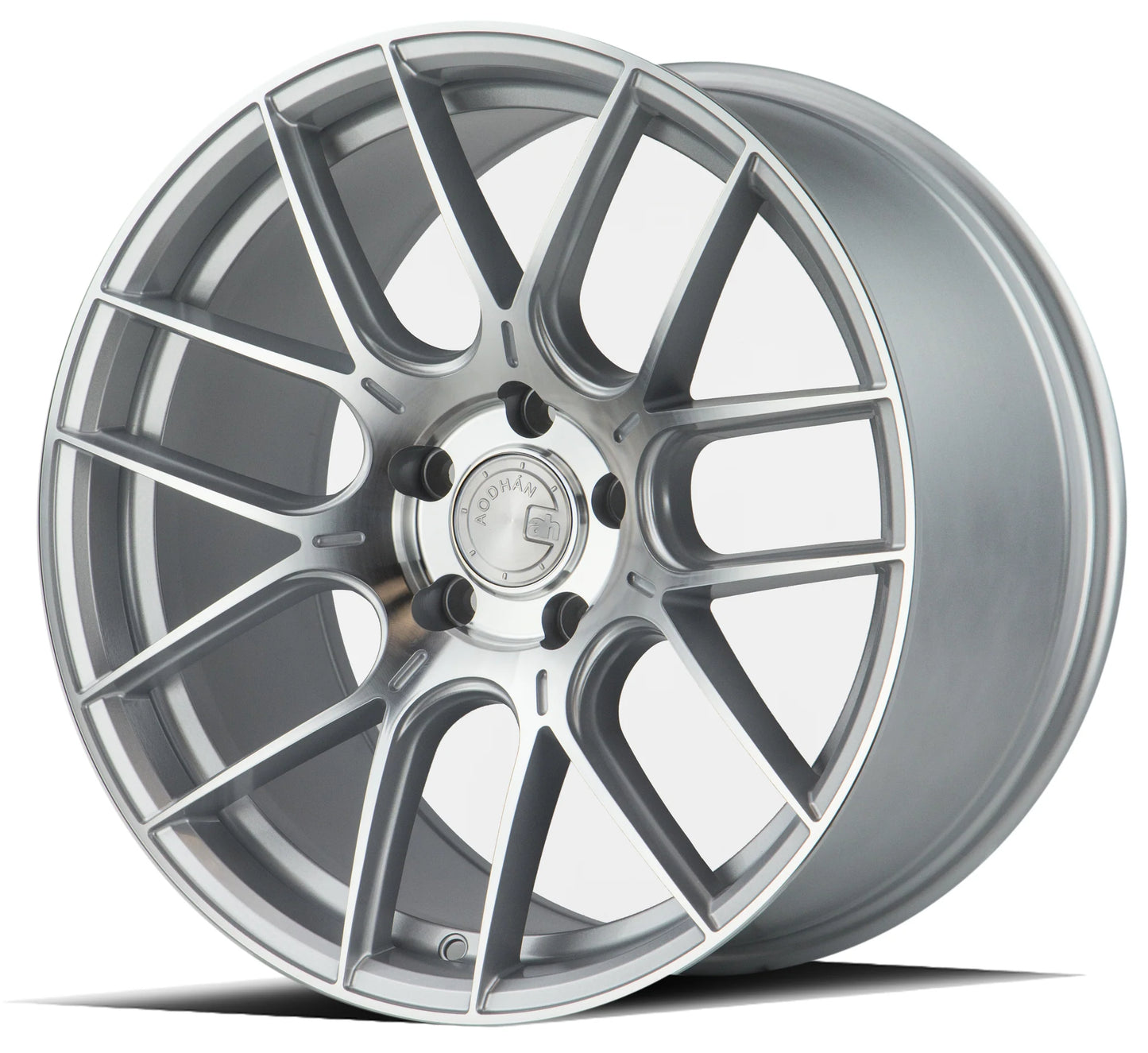 AODHAN WHEELS AH-X (SPX) - Gloss Silver Machine Face | Modern, Eye-Catching Wheels Engineered for a Blend of Style and Performance