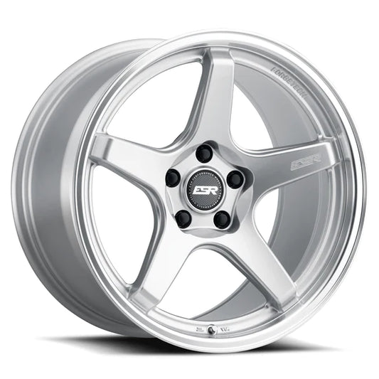 ESR WHEELS APEX SERIES AP5C -  SILVER MACHINE LIP * NEW*