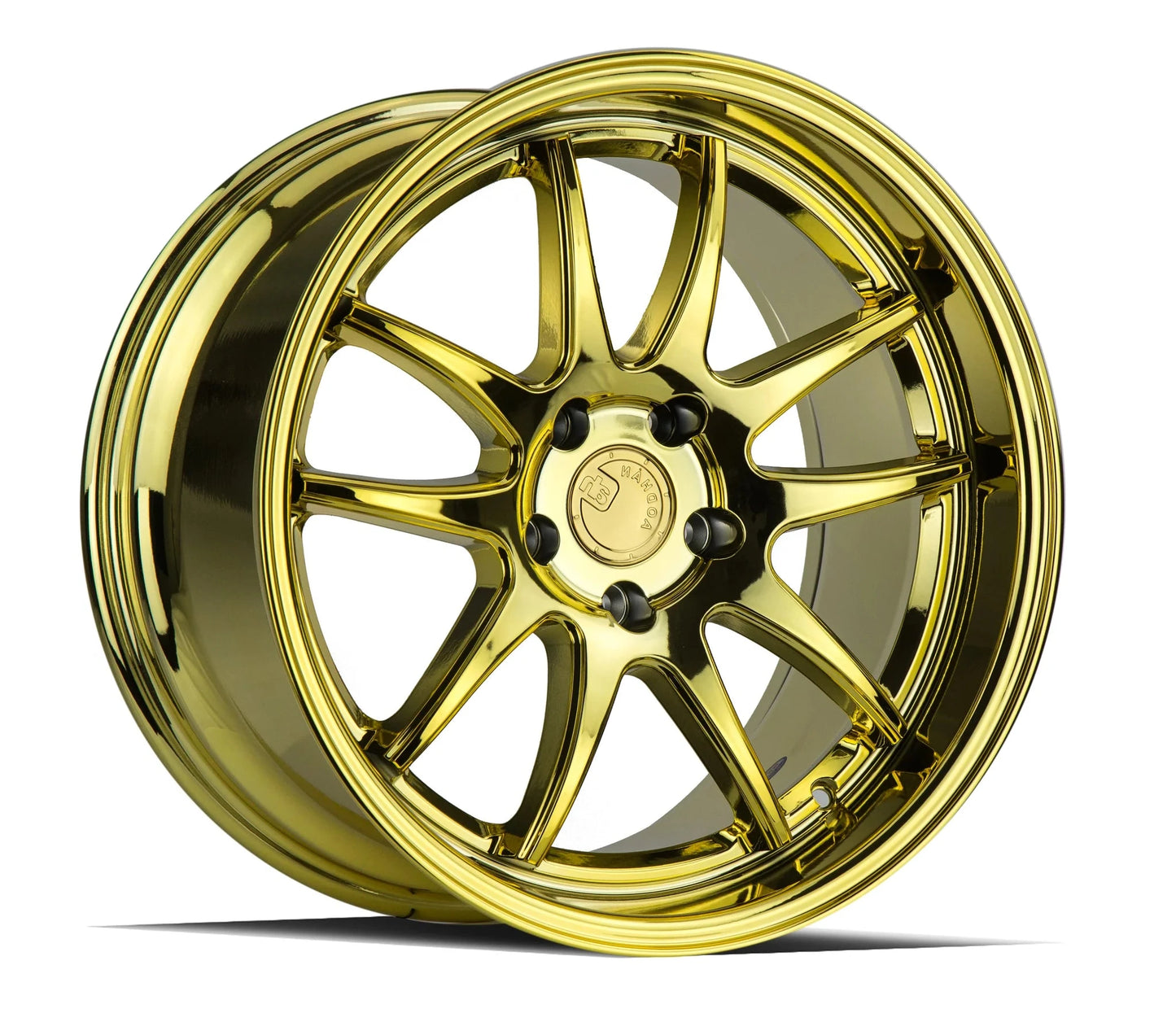 AODHAN WHEELS DS02 - Gold Vacuum | Luxurious Deep-Dish Performance Wheels for Sport, Tuner & Luxury Cars