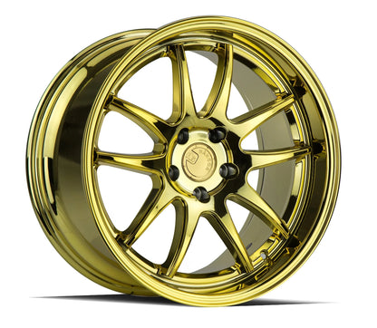 AODHAN WHEELS DS02 - Gold Vacuum | Luxurious Deep-Dish Performance Wheels for Sport, Tuner & Luxury Cars