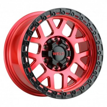 WELD WHEELS - W13CINCH 3 Candy Red/Satin Black Ring