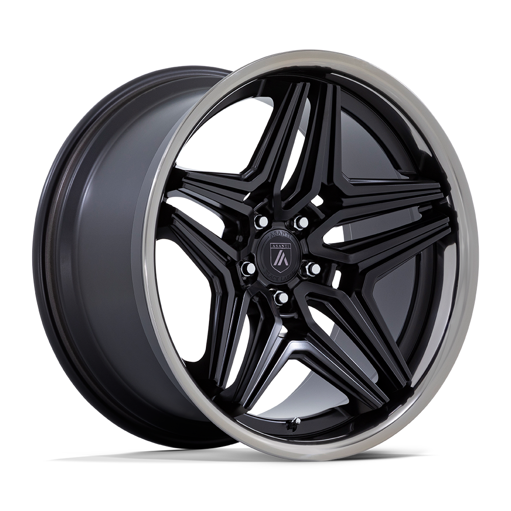 ASANTI WHEELS DUKE - Satin Black w/ DDT Lip | Rugged, High-Performance Wheels Engineered for a Tough Look and Enhanced Off-Road Capability
