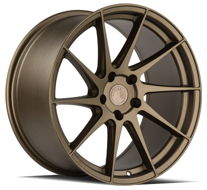 AODHAN WHEELS AH09 (SPF) - Matte Bronze | Lightweight Flow Forged Performance Wheels for Sport, Tuner & Luxury Cars