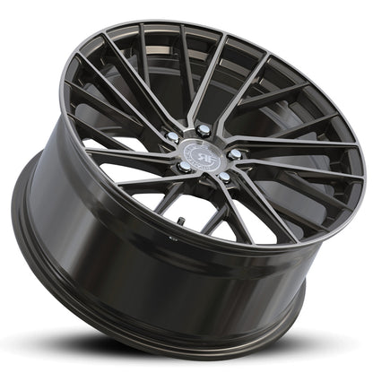 ROAD FORCE WHEELS RFF 2 GMF Flow Form - Gunmetal Machine Face Tinted Clear