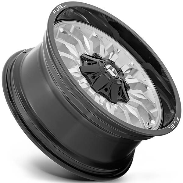 FUEL OFFROAD WHEELS - ARC D798 Silver Brushed Face w/milled black lip