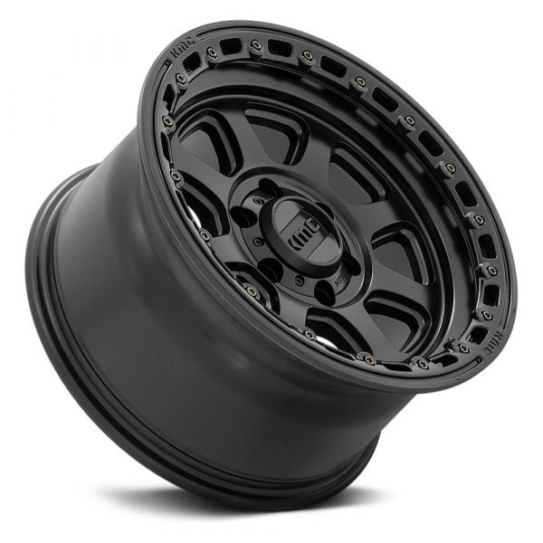 KMC WHEELS - KM548 Chase Satin Black / Gloss Black Lip