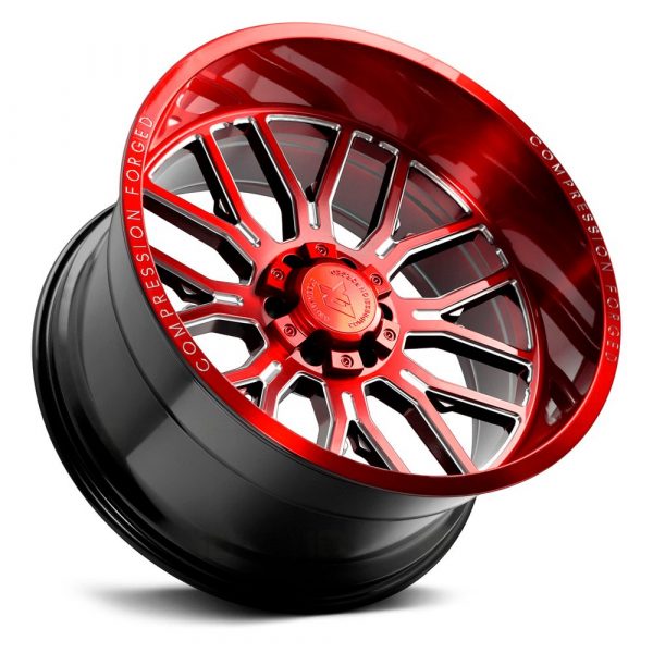 AXE Offroad AX6.2 Compression Candy Red Wheels | Bold & Durable Rims for Trucks & SUVs – High-Performance Off-Road Styling