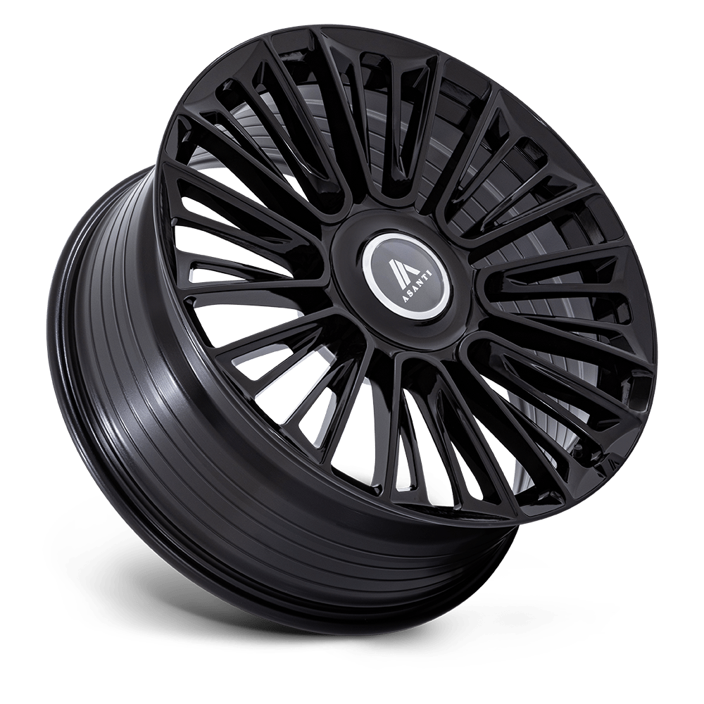 ASANTI WHEELS PREMIER - Gloss Black | Sleek, High-Performance Wheels Designed for an Aggressive Look and Enhanced Road Dynamics