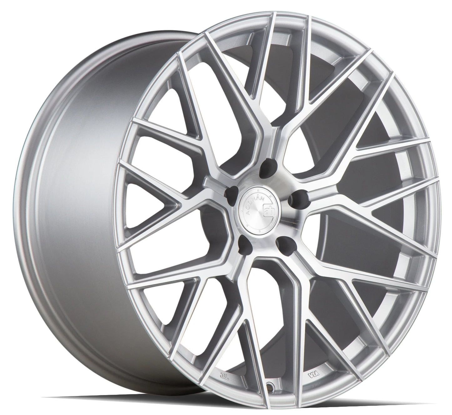 AODHAN WHEELS AFF9 - Gloss Silver Machined Face