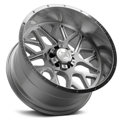 AXE Offroad AX5.1 Compression Silver Wheels | Heavy-Duty Rims Engineered for Strength & Superior Off-Road Handling