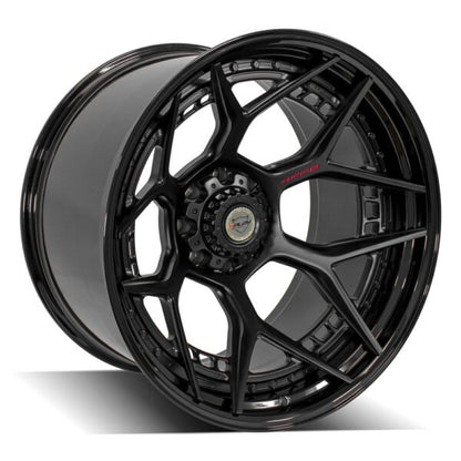 4PLAY WHEELS - 4PF6 Matte Black Center / Gloss Black Barrel | Premium Forged Wheels for Trucks & SUVs