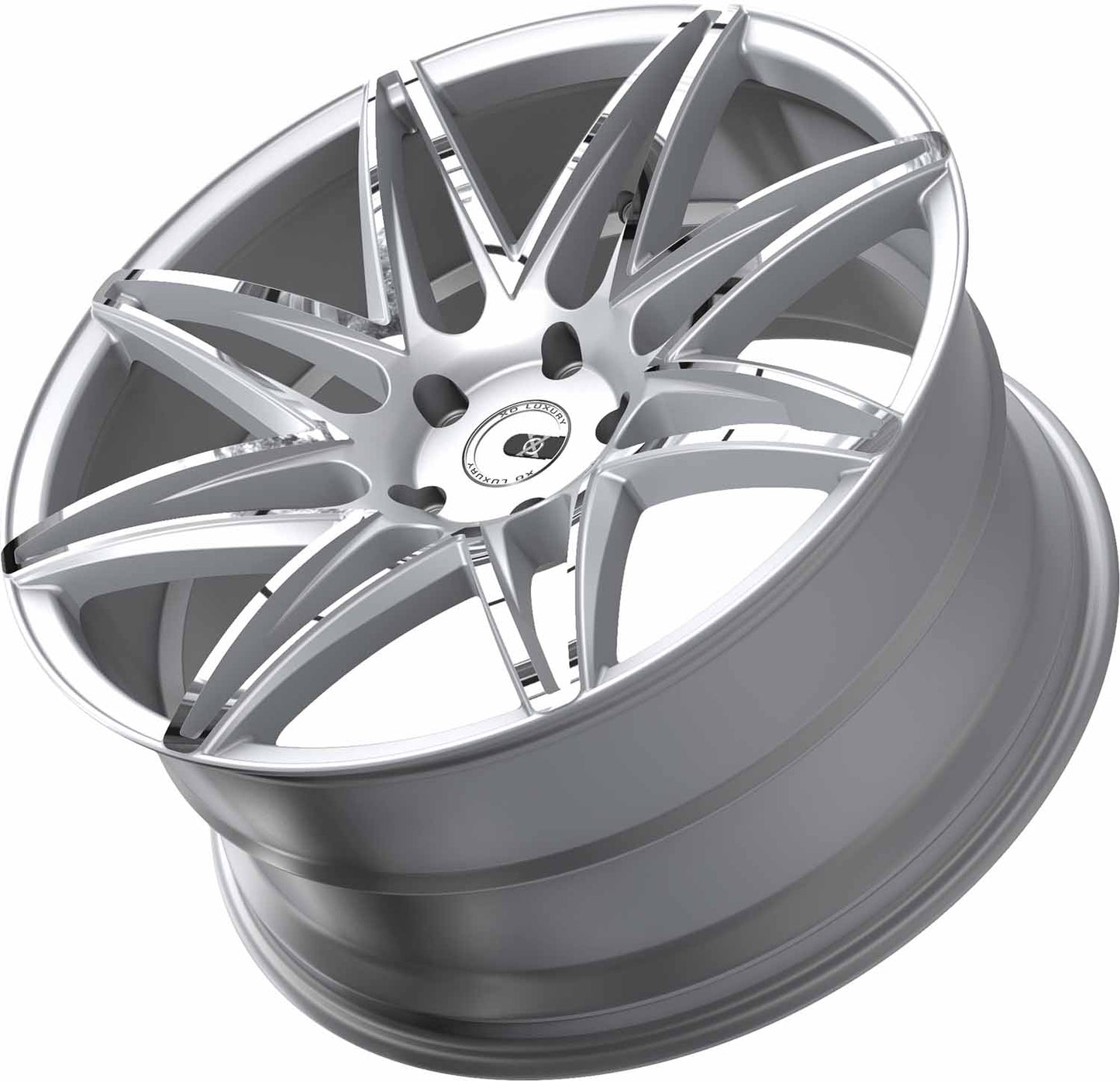 DUB WHEELS - XO Luxury Dubai Silver / Chrome Face