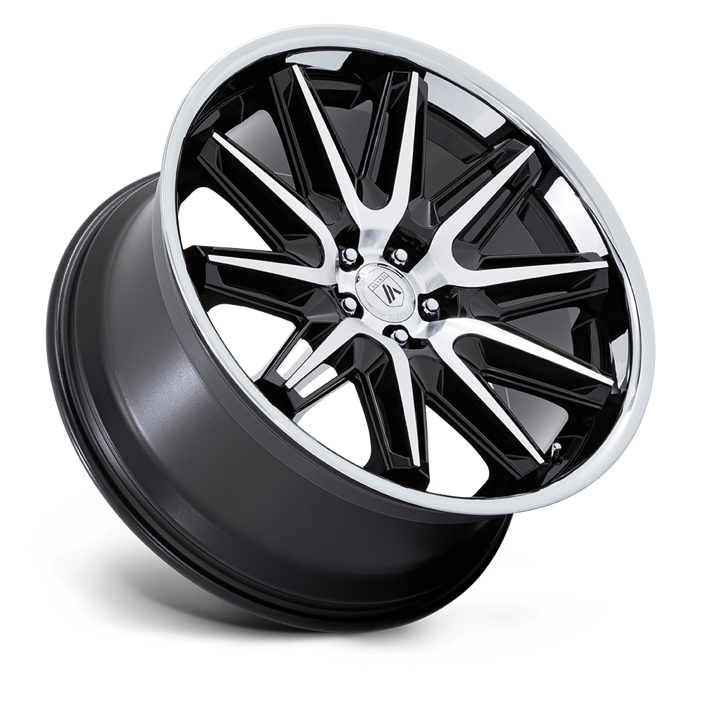 ASANTI WHEELS IMPERATOR - Gloss Black Machined w/ Stainless Steel Lip | Striking, Premium Wheels Crafted for Bold Style and Unmatched Performance