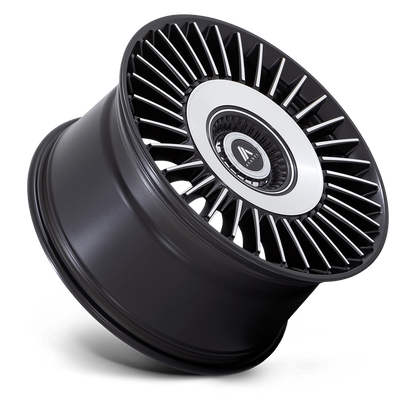 ASANTI WHEELS TIARA - Satin Black Bright Machined Face | Elegant, High-Performance Wheels Engineered for a Bold Contrast and Enhanced Road Handling