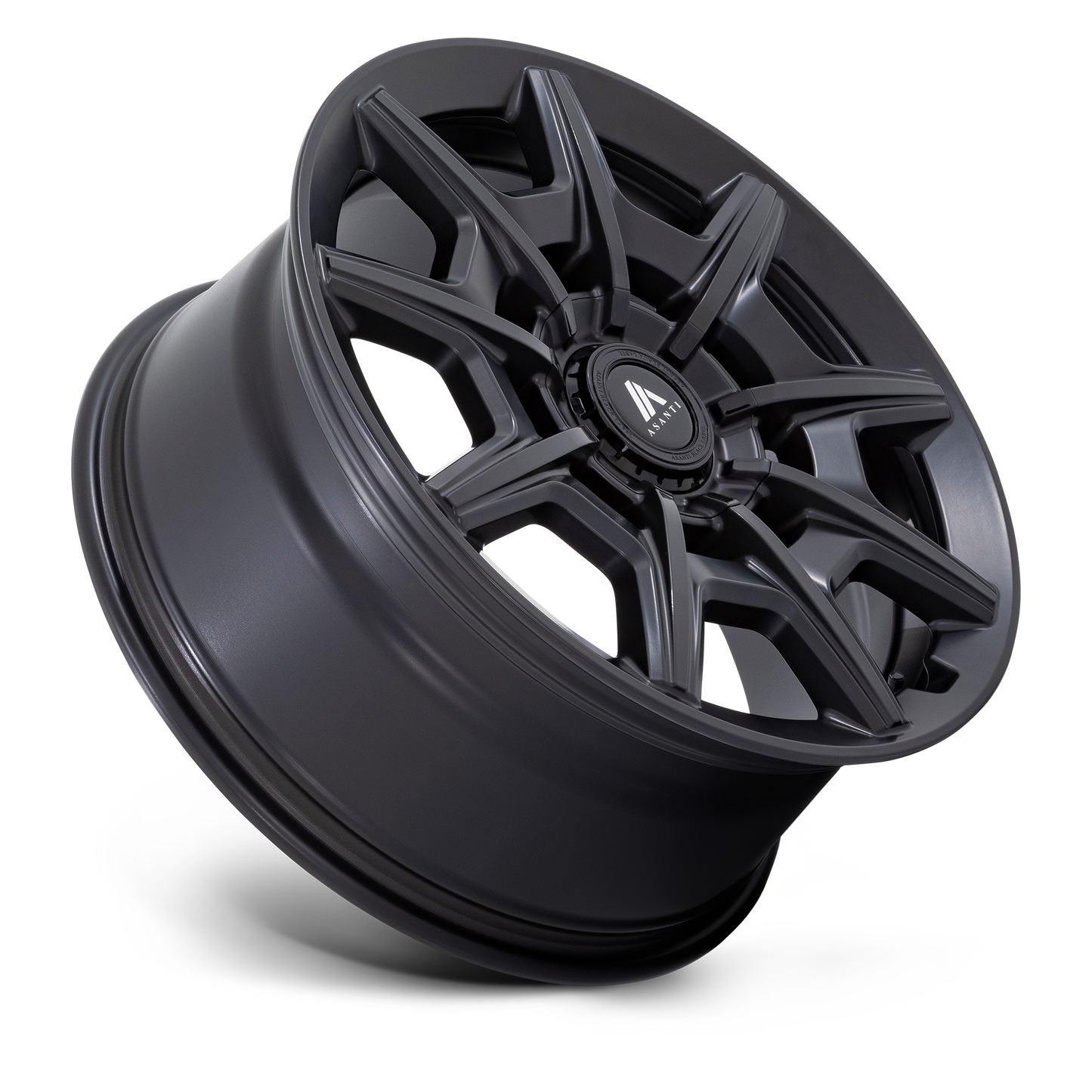 ASANTI WHEELS ESQUIRE - Satin Black with Gloss Black Face | Elegant, High-Performance Wheels Designed for a Striking Contrast and Superior Road Dynamics