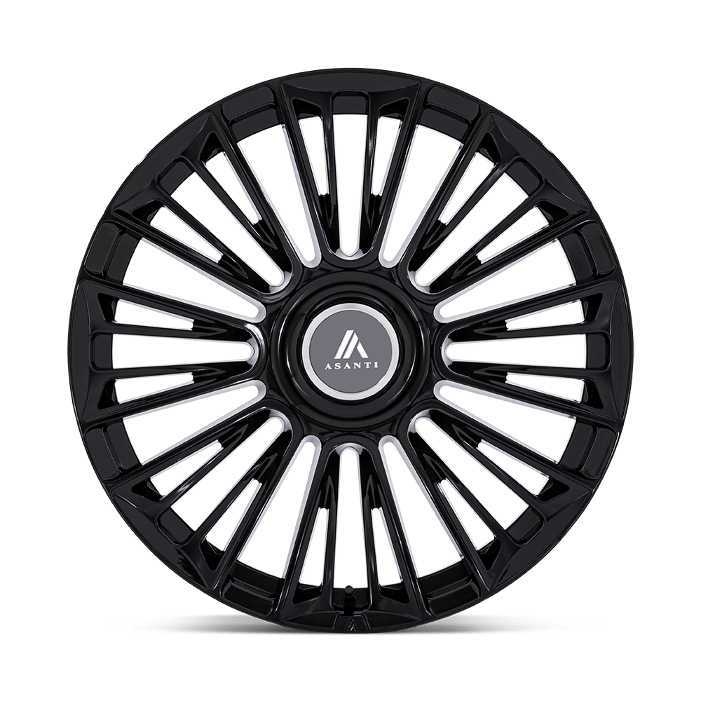 ASANTI WHEELS PREMIER - Gloss Black | Sleek, High-Performance Wheels Designed for an Aggressive Look and Enhanced Road Dynamics