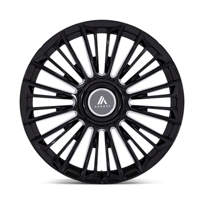 ASANTI WHEELS PREMIER - Gloss Black | Sleek, High-Performance Wheels Designed for an Aggressive Look and Enhanced Road Dynamics