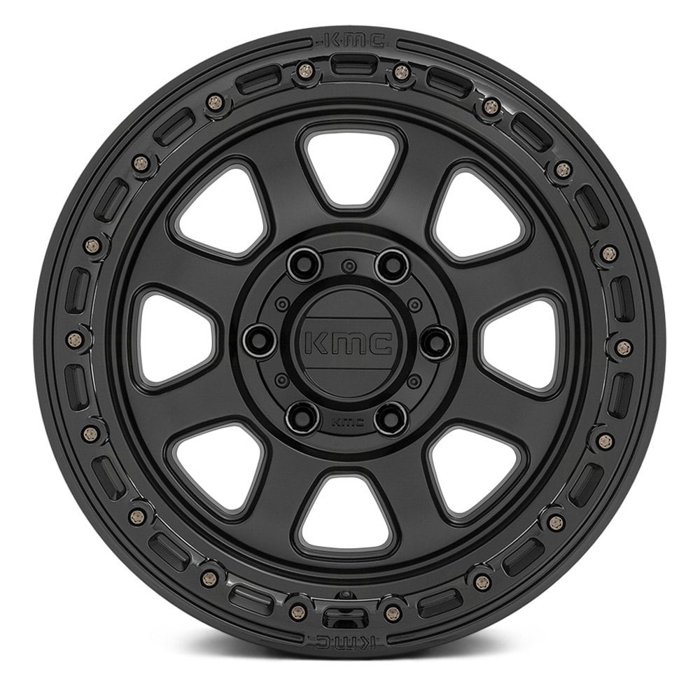 KMC WHEELS - KM548 Chase Satin Black / Gloss Black Lip