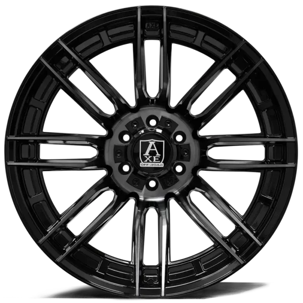 AXE Offroad Thanos Gloss Black Dark Tint Wheels | Bold & Rugged Rims for Trucks & SUVs – Durable, Stylish & Off-Road Ready