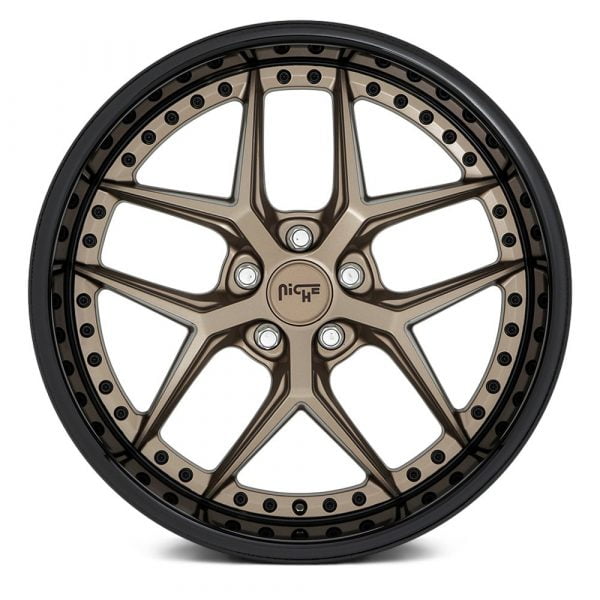 NICHE ROAD WHEELS - M227 Vice Matte Bronze / Gloss Black Lip
