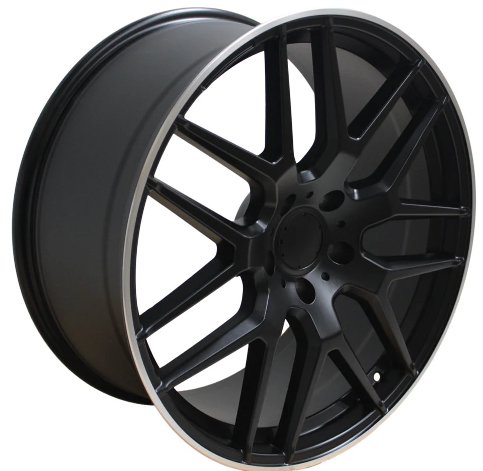 ELITE CUSTOM RIMS - MERCEDES ML GL GLS GLE RIMS ML63 ML550 ML500 ML400 GL63 GL550 GLE GLS SATIN BLACK WHEELS