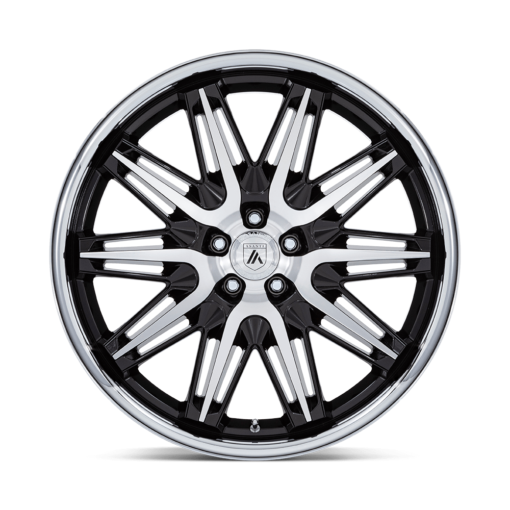 ASANTI WHEELS IMPERATOR - Gloss Black Machined w/ Stainless Steel Lip | Striking, Premium Wheels Crafted for Bold Style and Unmatched Performance