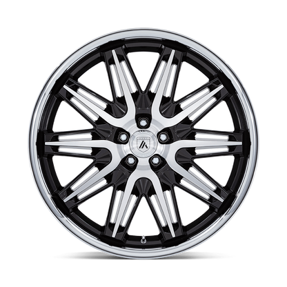 ASANTI WHEELS IMPERATOR - Gloss Black Machined w/ Stainless Steel Lip | Striking, Premium Wheels Crafted for Bold Style and Unmatched Performance