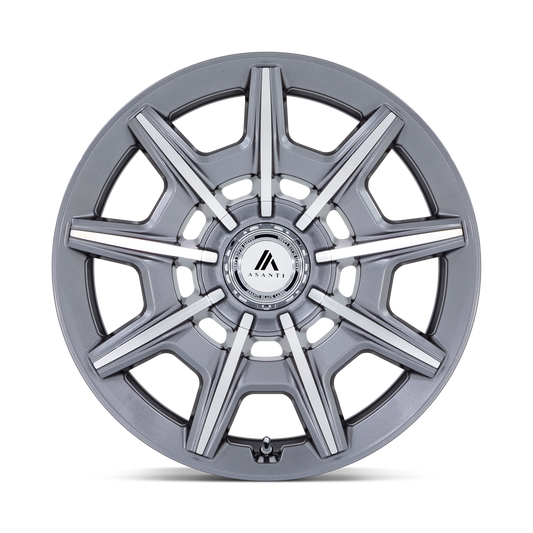 ASANTI WHEELS ESQUIRE - Gloss Anthracite Bright Machined | Stylish, High-Quality Wheels Crafted for a Modern Look and Exceptional Driving Performance